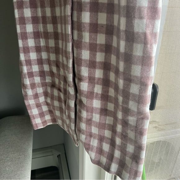 NWT shein Gingham women coat, jacket, size XS, NWT, lilac and beige - Picture 8 of 9